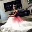 Modern / Fashion Burgundy Evening Dresses  2018 A-Line / Princess Spaghetti Straps V-Neck Sleeveless Sash Floor-Length / Long Ruffle Backless Formal Dresses
