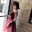 Modern / Fashion Burgundy Evening Dresses  2018 A-Line / Princess Spaghetti Straps V-Neck Sleeveless Sash Floor-Length / Long Ruffle Backless Formal Dresses