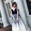 Modern / Fashion Burgundy Evening Dresses  2018 A-Line / Princess Spaghetti Straps V-Neck Sleeveless Sash Floor-Length / Long Ruffle Backless Formal Dresses