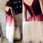 Modern / Fashion Burgundy Evening Dresses  2018 A-Line / Princess Spaghetti Straps V-Neck Sleeveless Sash Floor-Length / Long Ruffle Backless Formal Dresses