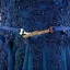 Élégant Bleu D'encre Robe De Bal 2017 Princesse Encolure Dégagée Sans Manches Appliques En Dentelle Perlage Métal Ceinture Train De Balayage Volants Dos Nu Robe De Ceremonie