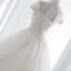 Chinese style Ivory Wedding Dresses 2018 Ball Gown High Neck Cap Sleeves Backless Appliques Lace Pearl Beading Cathedral Train Ruffle