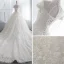 Chinese style Ivory Wedding Dresses 2018 Ball Gown High Neck Cap Sleeves Backless Appliques Lace Pearl Beading Cathedral Train Ruffle