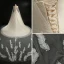 Luxury / Gorgeous Champagne Wedding Dresses 2018 Ball Gown Shoulders Sleeveless Backless Appliques Lace Crystal Beading Sequins Watteau Train Royal Train Ruffle