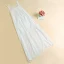 Sexy White Chiffon Summer Beach Maxi Dresses 2018 Sheath / Fit Shoulders Sleeveless Ankle Length Split Front Womens Clothing