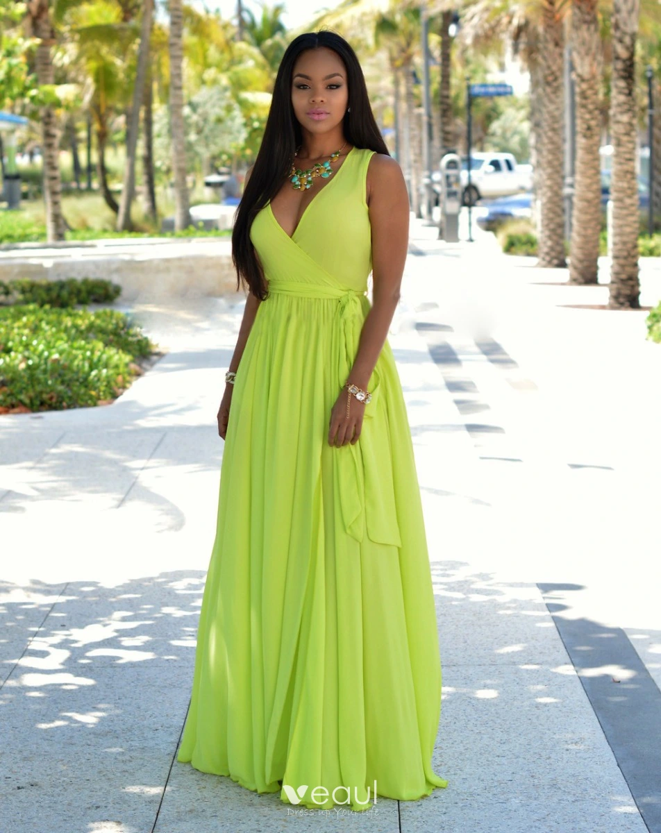 Green maxi skirt outlet 2018 summer