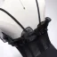 Sexy Black Evening Dresses  2017 A-Line / Princess V-Neck Spaghetti Straps Sleeveless Floor-Length / Long Backless Pierced Formal Dresses
