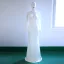 Sexy Noire Transparentes Robes longues 2018 Trompette / Sirène V-Cou Manches Longues Appliques En Dentelle Train De Balayage Dos Nu Vêtements Femme