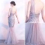 Sexy Argenté Robe De Soirée 2017 Trompette / Sirène Encolure Dégagée Sans Manches Paillettes Longue Dos Nu Percé Robe De Ceremonie