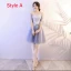 Affordable Sky Blue Bridesmaid Dresses 2018 A-Line / Princess Appliques Lace Short Ruffle Backless Wedding Party Dresses
