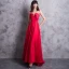 Modern / Fashion Red Evening Dresses  2018 A-Line / Princess Sweetheart Shoulders Sleeveless Beading Sweep Train Backless Formal Dresses