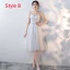 Affordable Sky Blue Bridesmaid Dresses 2018 A-Line / Princess Bow Sash Tea-length Ruffle Backless Wedding Party Dresses