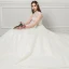 Schöne Ivory / Creme Durchsichtige Brautkleider 2018 Ballkleid Stehkragen Ärmellos Rückenfreies Perlenstickerei Perle Strass Rüschen Hof-Schleppe
