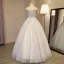 Chic / Beautiful Silver Prom Dresses 2017 Ball Gown Off-The-Shoulder Short Sleeve Appliques Flower Beading Rhinestone Floor-Length / Long Backless Formal Dresses