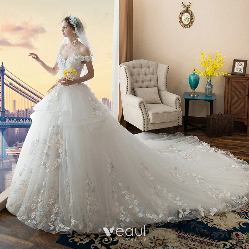 Pearl White Wedding Dress