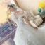 Chic / Beautiful White Wedding Dresses 2017 Ball Gown Off-The-Shoulder Short Sleeve Backless Appliques Flower Leaf Pearl Cathedral Train