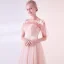 Élégant Rougissant Rose Transparentes Robe De Bal Avec Châle 2018 Empire Encolure Dégagée Sans Manches Appliques En Dentelle Fleur Perlage Longue Volants Dos Nu Robe De Ceremonie