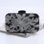Fine Sølv Brodert Aften Clutch Veske 2023 Satin Håndvesken