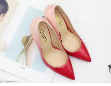 Fashion Blushing Pink Gradient Color Evening Party Pumps 2024 12 Cm Stiletto Heels Pointed Toe Pumps High Heels