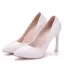 Sexy Fuchsia Avond Pumps 2025 10 cm Kristal Naaldhakken / Stiletto Spitse Neus Pumps Hoge Hakken