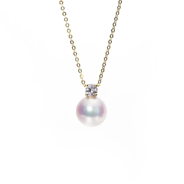 Fine Sølv Perle Rhinestone Sterling Sølv Halskjeder Tilbehør 2023
