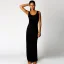Modest / Simple Summer Yellow Maxi Dresses 2018 Sheath / Fit Scoop Neck Sleeveless Ankle Length Womens Clothing