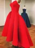 High Low Red Maxi Dresses 2018 A-Line / Princess Sweetheart Sleeveless Asymmetrical Ruffle Backless Womens Clothing
