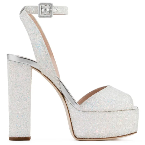 Unique Or Rose Cocktail Sandales Femme 2022 Bride Cheville 12 cm Talons Épais Peep Toes / Bout Ouvert Sandales Talons Hauts