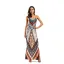 Bohemia Yellow Summer Maxi Dresses 2018 Spaghetti Straps Sleeveless Printing Flower Ankle Length Backless Womens Clothing
