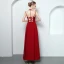 Modern / Fashion Red Evening Dresses  2018 A-Line / Princess Spaghetti Straps Sleeveless Ankle Length Ruffle Backless Formal Dresses
