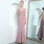Sexy Rose Bonbon Robe De Soirée 2018 Trompette / Sirène Bretelles Spaghetti Sans Manches Perlage Ceinture Longueur Cheville Volants Dos Nu Robe De Ceremonie