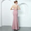 Sexy Rose Bonbon Robe De Soirée 2018 Trompette / Sirène Bretelles Spaghetti Sans Manches Perlage Ceinture Longueur Cheville Volants Dos Nu Robe De Ceremonie
