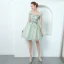 Modern / Fashion Pool Blue Cocktail Dresses 2018 A-Line / Princess Off-The-Shoulder Short Sleeve Appliques Flower Beading Short Ruffle Backless Formal Dresses