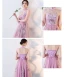 High Low Lilac Bridesmaid Dresses 2018 A-Line / Princess Sash Embroidered Asymmetrical Ruffle Backless Wedding Party Dresses