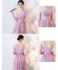 High Low Lilac Bridesmaid Dresses 2018 A-Line / Princess Sash Embroidered Asymmetrical Ruffle Backless Wedding Party Dresses