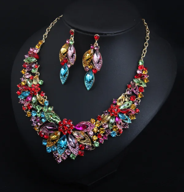 Grape Exagéré Cristal Soirée Accessorize Colliers Boucles D'Oreilles 2023