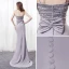 Sexy Gris Robe De Soirée 2018 Trompette / Sirène Bretelles Spaghetti Sans Manches Faux Diamant Perlage Cristal Noeud Ceinture Train De Balayage Dos Nu Robe De Ceremonie