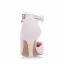Elegante Witte Parel Kant Bloem Enkelband Bruidsschoenen 2025 8 cm Naaldhakken / Stiletto Spitse Neus Huwelijk Pumps Hoge Hakken