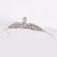 Snygga / Fina Silver Rhinestone Tiara Brudsmycken 2022 Legering Bröllop Tillbehör