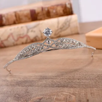 Chic Beautiful Silver Rhinestone Tiara Bridal Jewelry 2022 Alloy Wedding Accessories
