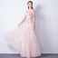 Bling Bling Rosa Abendkleider 2018 A Linie Off Shoulder Kurze Ärmel Applikationen Spitze Glanz Pailletten Lange Rüschen Rückenfreies Festliche Kleider