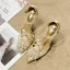 Fashion Black Prom Womens Sandals 2020 Leather Bow T-Strap Pearl Rhinestone 9 cm Stiletto Heels Pointed Toe Sandals