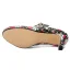 Schlicht Schwarz Freizeit Sandalen Damen 2020 Lackleder 6 cm Stilettos Runde Zeh Sandaletten