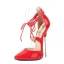 Sexy Schwarz Karneval Club Sandalen Damen 2020 Knöchelriemen 16 cm Stilettos Spitzschuh Sandaletten