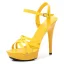 Chic / Belle Noire Club de carnaval Sandales Femme 2020 Bride Cheville 13 cm Talons Aiguilles Peep Toes / Bout Ouvert À Bout Pointu Sandales