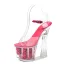 Transparent Été Blanche Jardin / Extérieur Cristal Sandales Femme 2020 17 cm Talons Épais Peep Toes / Bout Ouvert Sandales