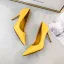 Enkel Hvit Kontor Patent Lær Pumps 2020 8 cm Stiletthæler Spisse Pumps