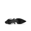 Chic / Beautiful Black Street Wear Womens Sandals 2020 X-Strap 10 cm Stiletto Heels Pointed Toe Sandals
