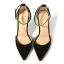 Chic / Belle Noire Vêtement de rue Sandales Femme 2020 Bride Cheville 12 cm Talons Aiguilles À Bout Pointu Sandales