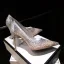 Charming Silver Cocktail Party Rhinestone Pumps 2020 Leather 10 cm Stiletto Heels Pointed Toe Pumps